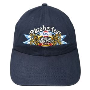 Valucap Baseball Cap Blue One Size Oktoberfest World Beer Tour 2004 Hat Strap